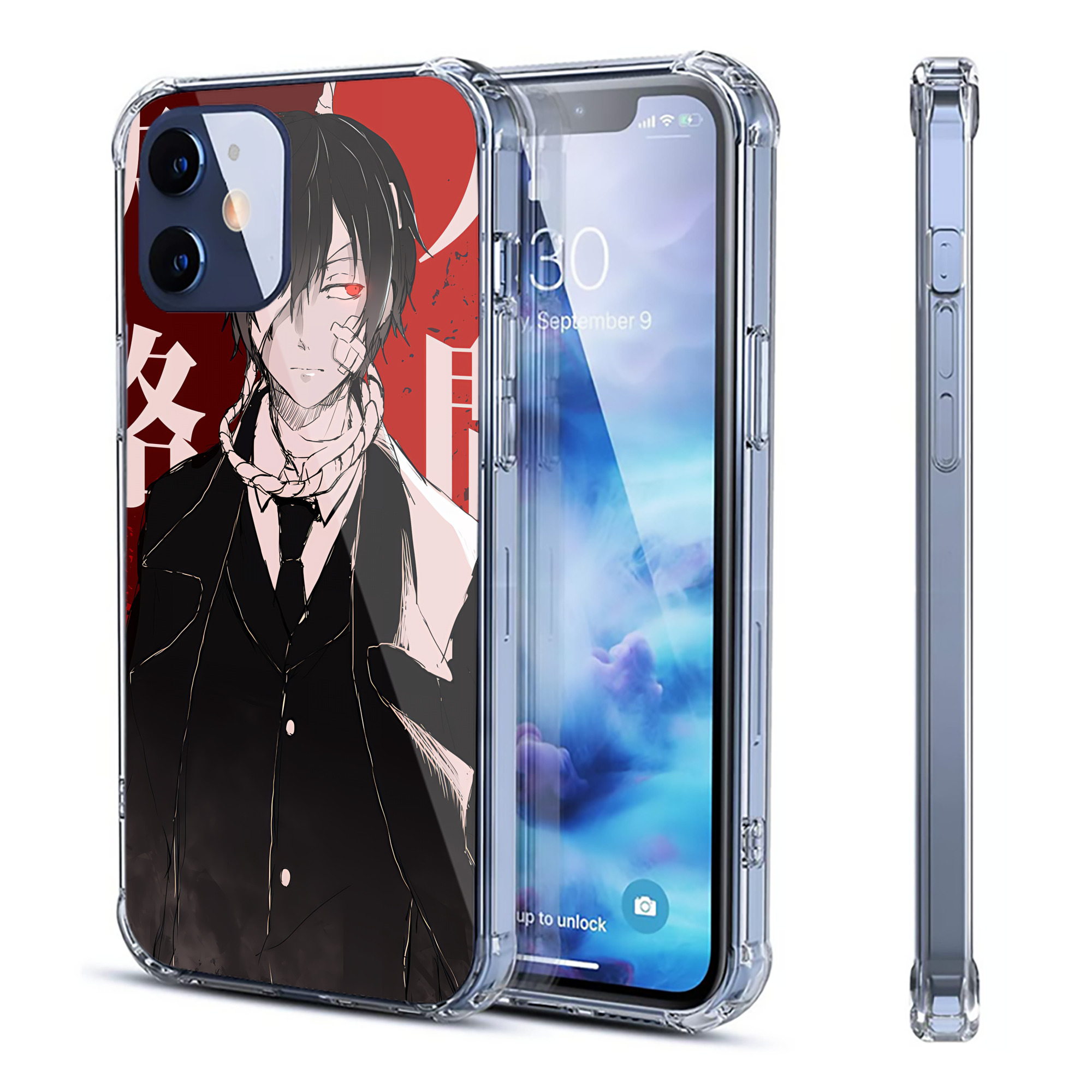 （画像用） 文豪ストレイドッグス Bungo Stray Dogs 【iPhone 12シリーズ対応】透明スマホケース（クリアソフトケース）